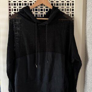 Lorna Jane black mesh hoodie size M